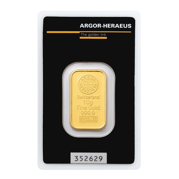Argor Heraeus Investiční zlatá cihla 10 g